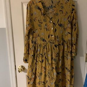 Yellow flower dress